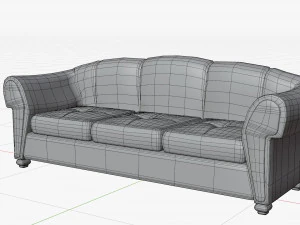 Cartoon Sofa Model 3D Model