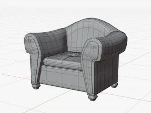Cartoon Sofa Model 3D Model
