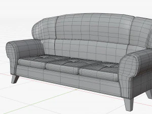 Cartoon Sofa Model 3D Model
