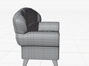 Cartoon Sofa Model Model 3D