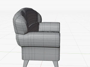 Cartoon Sofa Model 3D Model