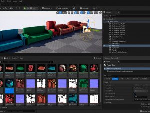 Cartoon Sofa Model Model 3D