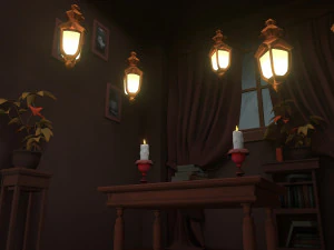 Sala de dibujos animados de Halloween Modelo 3D