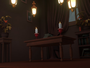 Halloween Cartoon Room Model 3D