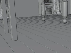 Halloween Cartoon Room 3D Model