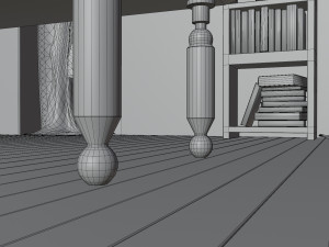 Halloween Cartoon Room Model 3D