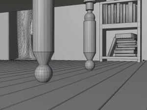 Halloween Cartoon Room 3D Model