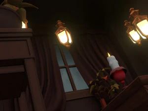 Halloween Cartoon Room 3D Model