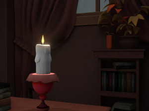 Halloween Cartoon Room Model 3D
