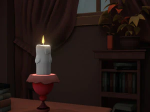 Halloween Cartoon Room 3D Model