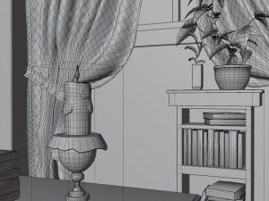 Halloween Cartoon Room Model 3D