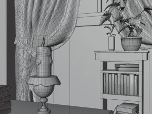 Halloween Cartoon Room 3D Model