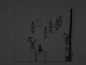 Halloween Cartoon Room 3D Model