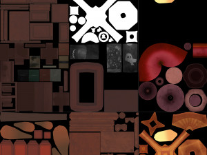 Halloween Cartoon Room Model 3D