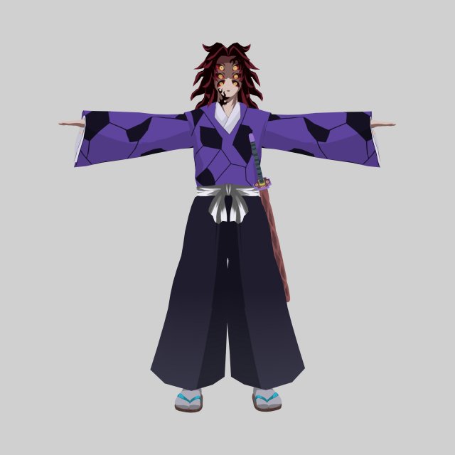 Kokushibo - Kimetsu No Yaiba Modello 3D .c4d .max .obj .3ds .fbx .stl .blend 