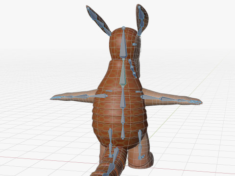 Dasypodidae cartoon character 3D 模型