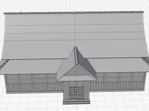 Japanese Training House - Dojo 3D Model