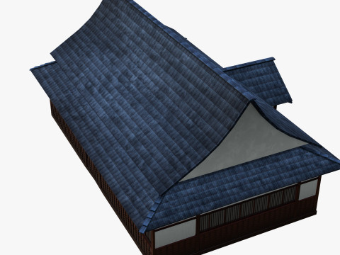 Japanese Training House - Dojo 3D Model