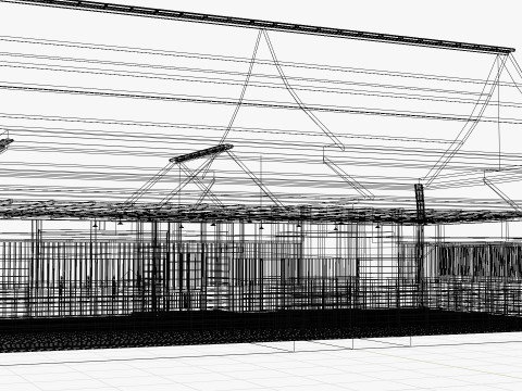 Japanese Training House - Dojo 3D Model