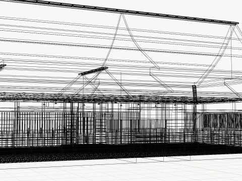 Japanese Training House - Dojo 3D Model