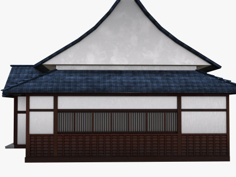 Japanese Training House - Dojo 3D Model