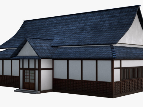 Japanese Training House - Dojo 3D Model
