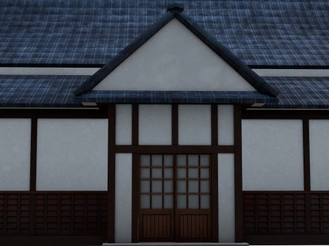Japanese Training House - Dojo 3D Model