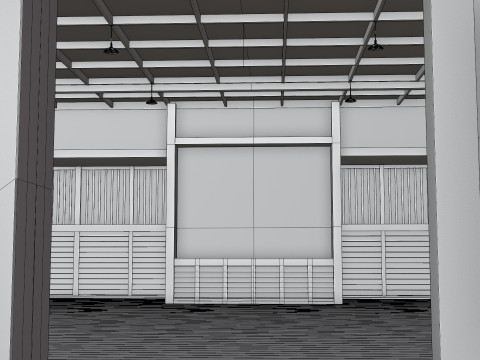 Japanese Training House - Dojo 3D Model