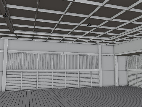 Japanese Training House - Dojo 3D Model