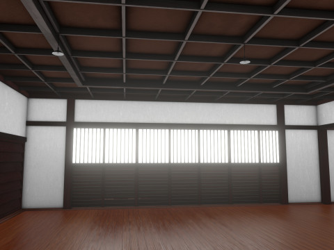 Japanese Training House - Dojo 3D Model