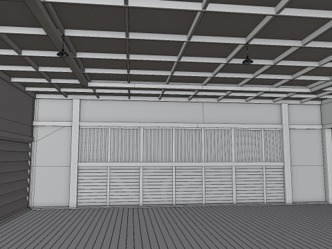Japanese Training House - Dojo 3D Model