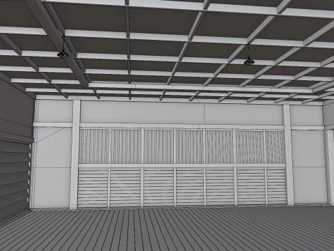 Japanese Training House - Dojo 3D Model