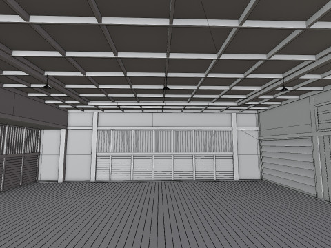 Japanese Training House - Dojo 3D Model
