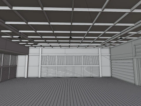 Japanese Training House - Dojo 3D Model