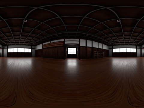 Japanese Training House - Dojo 3D Model
