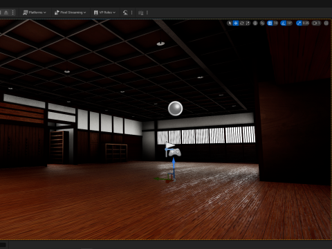 Japanese Training House - Dojo 3D Model