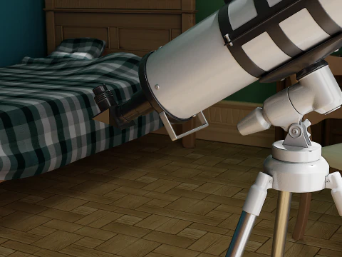 Cartoon Bedroom 3D Model