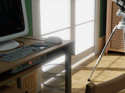 Cartoon Bedroom 3D Модель