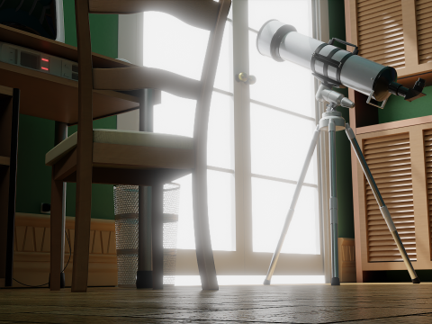 Cartoon Bedroom 3D Модель