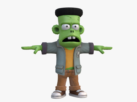 Stylizowana postać Frankensteina Model 3D