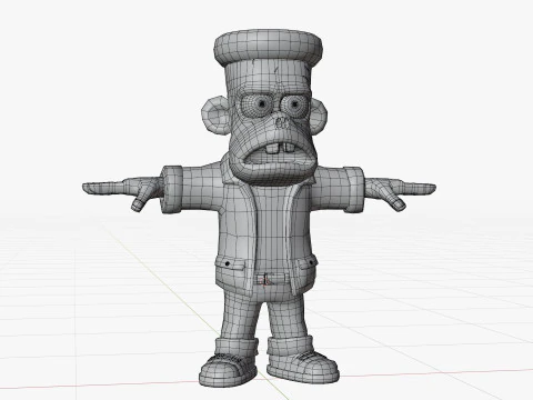 Stylized Frankenstein Character 3D Model