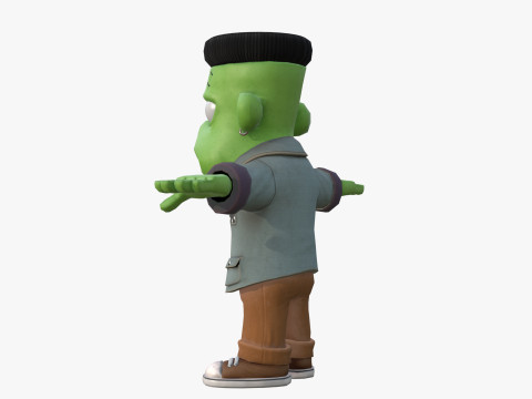 Personaje estilizado de Frankenstein Modelo 3D