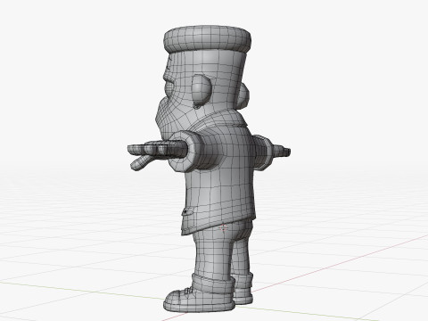 Personaje estilizado de Frankenstein Modelo 3D