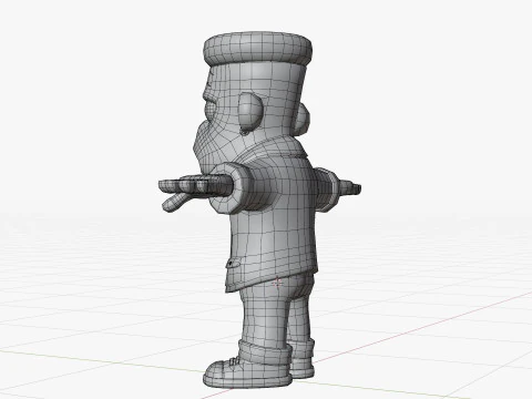 Stylized Frankenstein Character 3D Model