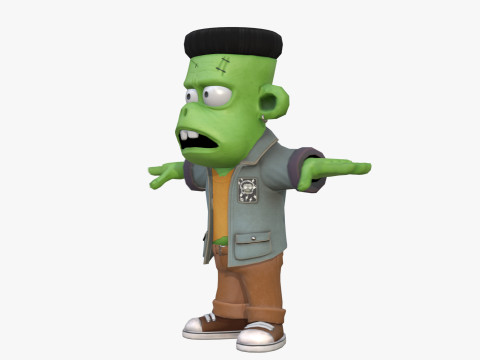 Personaje estilizado de Frankenstein Modelo 3D