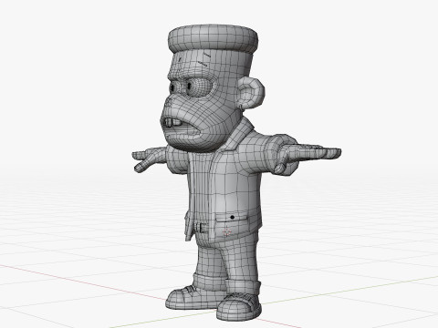 Personaje estilizado de Frankenstein Modelo 3D