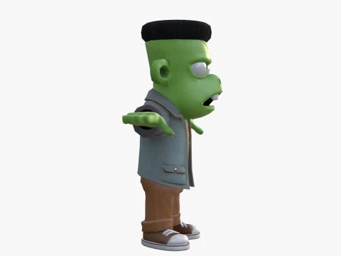 Stylized Frankenstein Character 3D Model