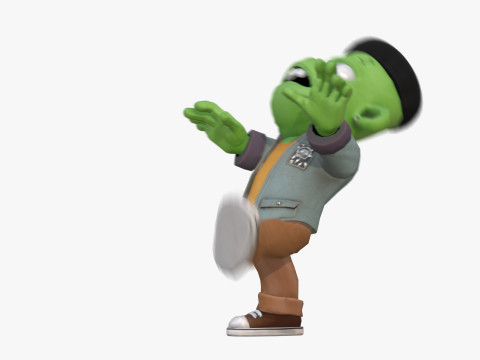 Personaje estilizado de Frankenstein Modelo 3D