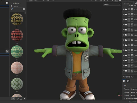 Stylized Frankenstein Character 3D Model