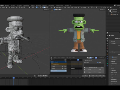 Personaje estilizado de Frankenstein Modelo 3D